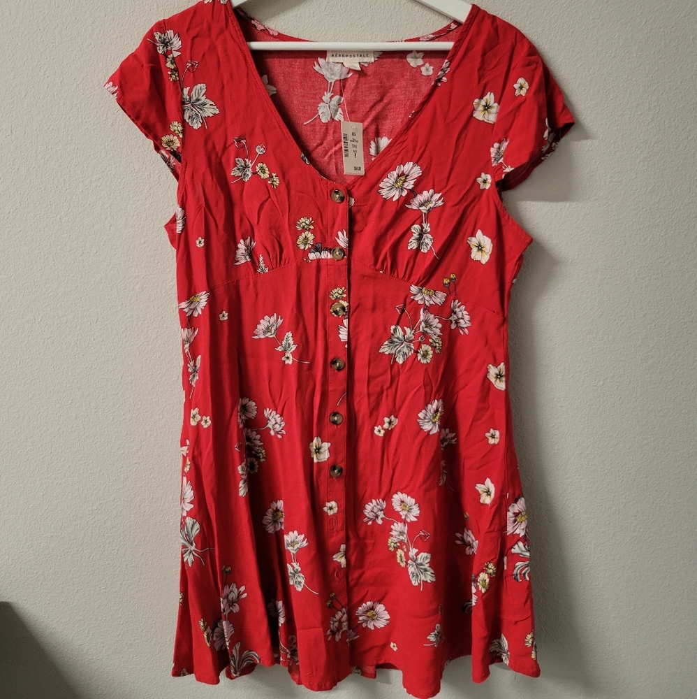 Red summer dress